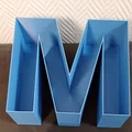 Khay đựng đồ hình chữ M (Letter M) in 3D tiện lợi và sang trọng - Thumbnail 1