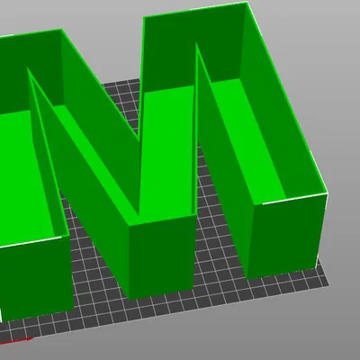 Khay đựng đồ hình chữ M (Letter M) in 3D tiện lợi và sang trọng