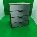 Tủ ngăn kéo mini 4 tầng để bàn - Phụ kiện sắp xếp đồ đạc thông minh - Thumbnail 3