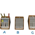 Khay organizer để bàn/office, giữ bút chì bút, in dễ không cần support (đã test) - Thumbnail 2