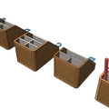Khay organizer để bàn/office, giữ bút chì bút, in dễ không cần support (đã test) - Thumbnail 4