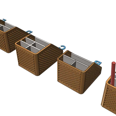 Khay organizer để bàn/office, giữ bút chì bút, in dễ không cần support (đã test)