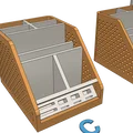 Khay organizer để bàn/office, giữ bút chì bút, in dễ không cần support (đã test) - Thumbnail 9