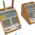 Khay organizer để bàn/office, giữ bút chì bút, in dễ không cần support (đã test) - Thumbnail 11