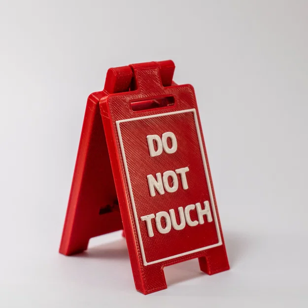 Mẫu biển báo mini để bàn (Mini Floor Stands) in 3D cực dễ thương - Image 1