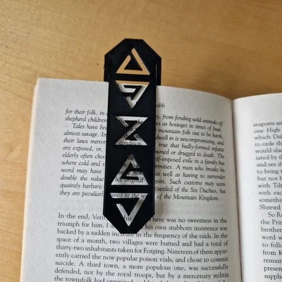 Kẹp sách họa tiết phép thuật The Witcher (Bookmark 3D)