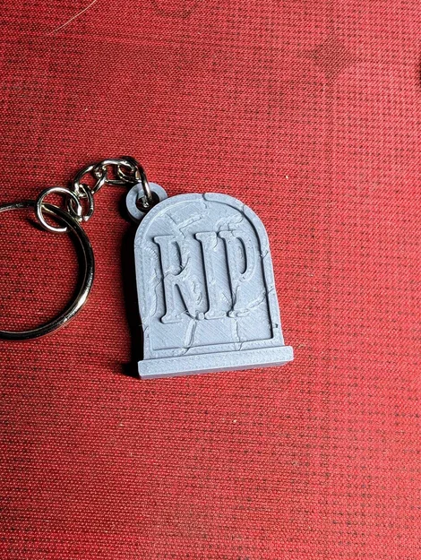 Móc Khóa Halloween Bia Mộ (Tombstone Halloween Keychain) - Image 1