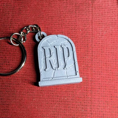 Móc Khóa Halloween Bia Mộ (Tombstone Halloween Keychain)