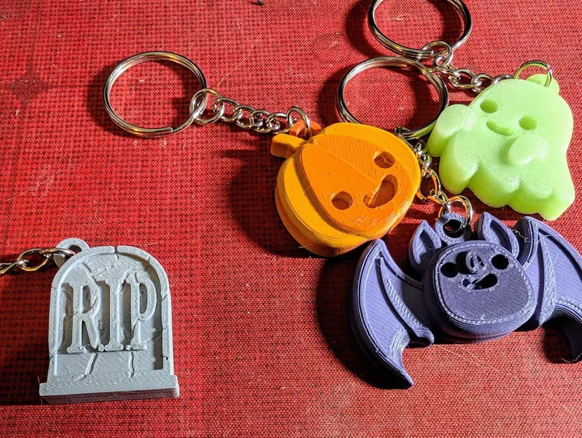 Móc Khóa Halloween Bia Mộ (Tombstone Halloween Keychain) - Image 2