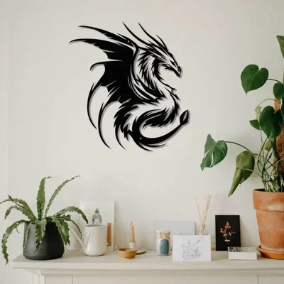 Mẫu tranh treo tường hình rồng 3D nghệ thuật trang trí nội thất
