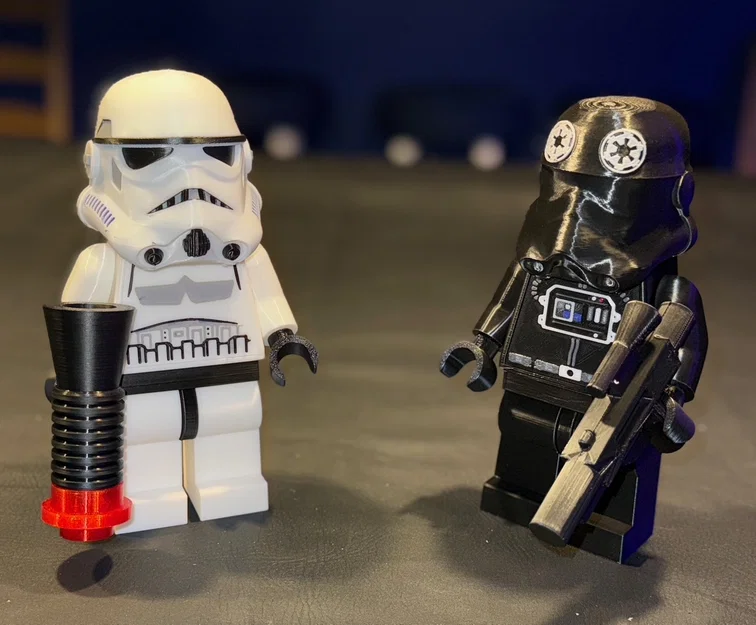 Phi công TIE Fighter/Interceptor Star Wars Brick MegaFigure (tỉ lệ 5:1) - Image 4