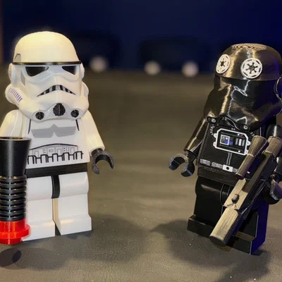 Phi công TIE Fighter/Interceptor Star Wars Brick MegaFigure (tỉ lệ 5:1)