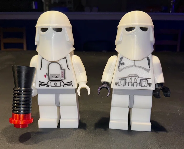 Star Wars Snowtrooper Brick MegaFigures (Tỷ lệ 5:1) - Image 1