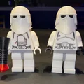 Star Wars Snowtrooper Brick MegaFigures (Tỷ lệ 5:1) - Thumbnail 1