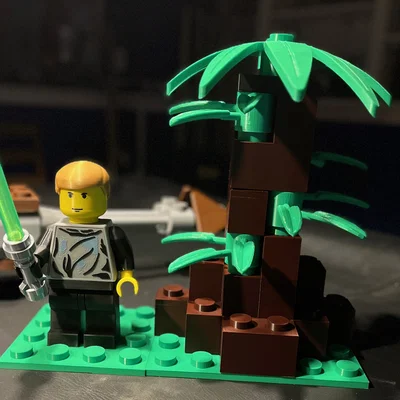 Rừng Endor & Luke Skywalker dạng Brick size khủng (tỷ lệ 5:1)