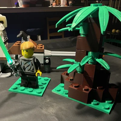 Rừng Endor & Luke Skywalker dạng Brick size khủng (tỷ lệ 5:1)