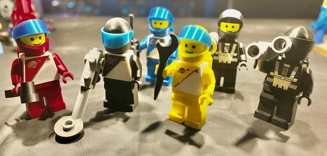 Brick MegaFigures Blacktron / Futuron (Tỉ lệ 5:1) - Phi hành gia Space 1988 - Image 1