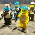 Brick MegaFigures Blacktron / Futuron (Tỉ lệ 5:1) - Phi hành gia Space 1988 - Thumbnail 1