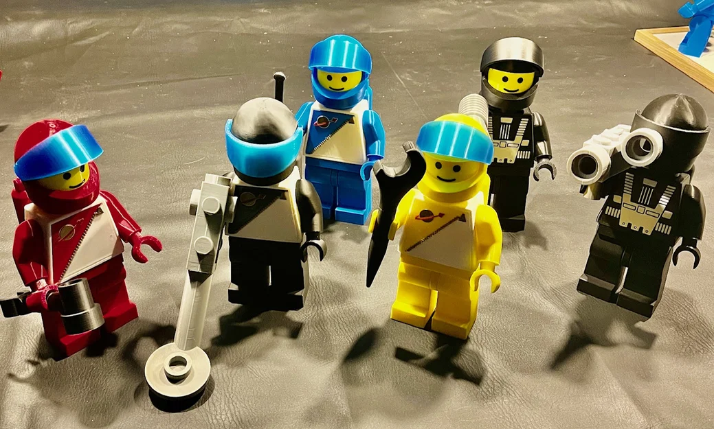 Brick MegaFigures Blacktron / Futuron (Tỉ lệ 5:1) - Phi hành gia Space 1988 - Image 4