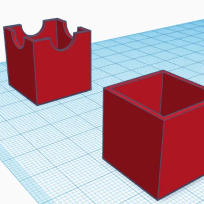 Mô hình hộp chứa đồ đa năng 3D tiện dụng cho bàn làm việc