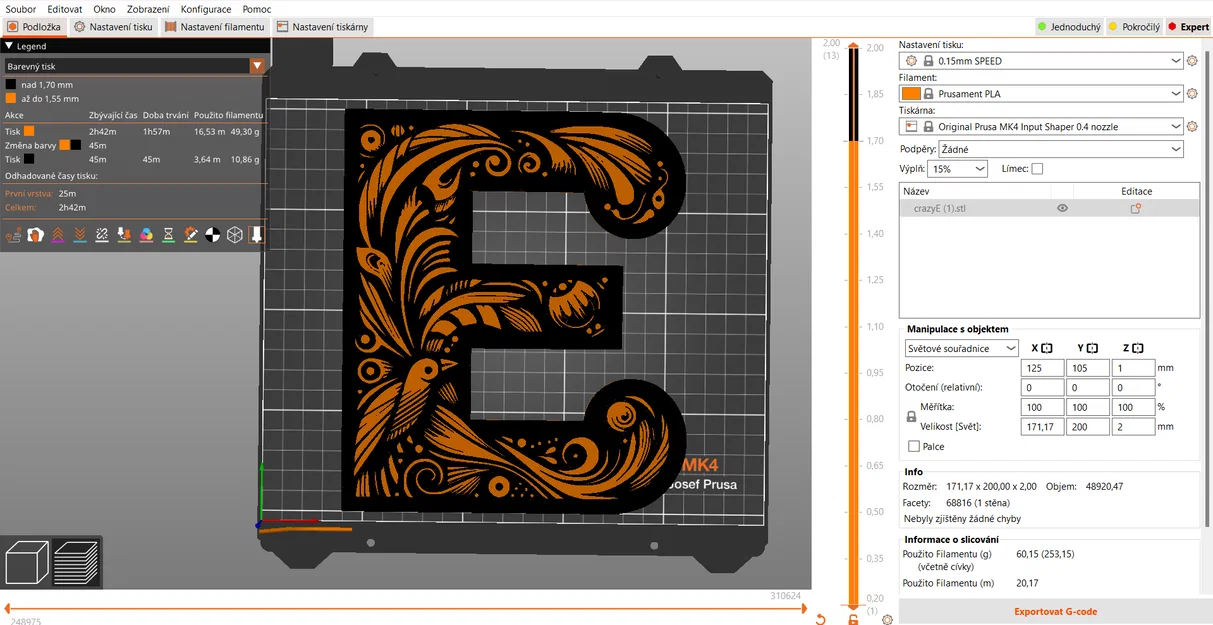 Mô hình trang trí chữ E nghệ thuật (Crazy alphabet: Letter E) - Image 8
