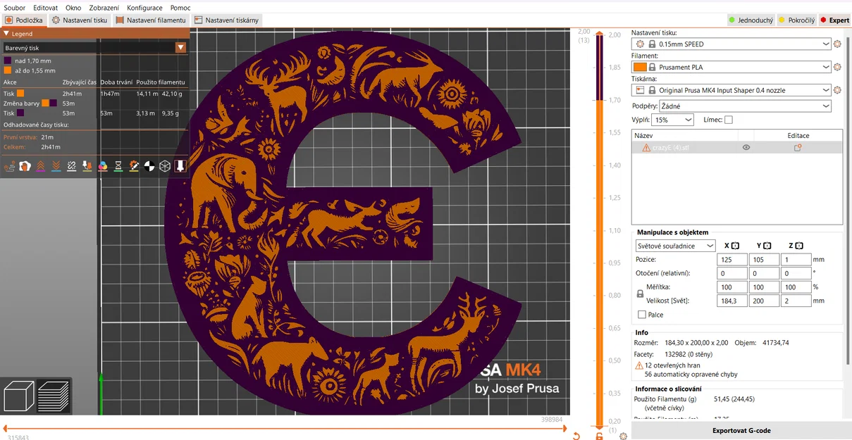 Mô hình trang trí chữ E nghệ thuật (Crazy alphabet: Letter E) - Image 11