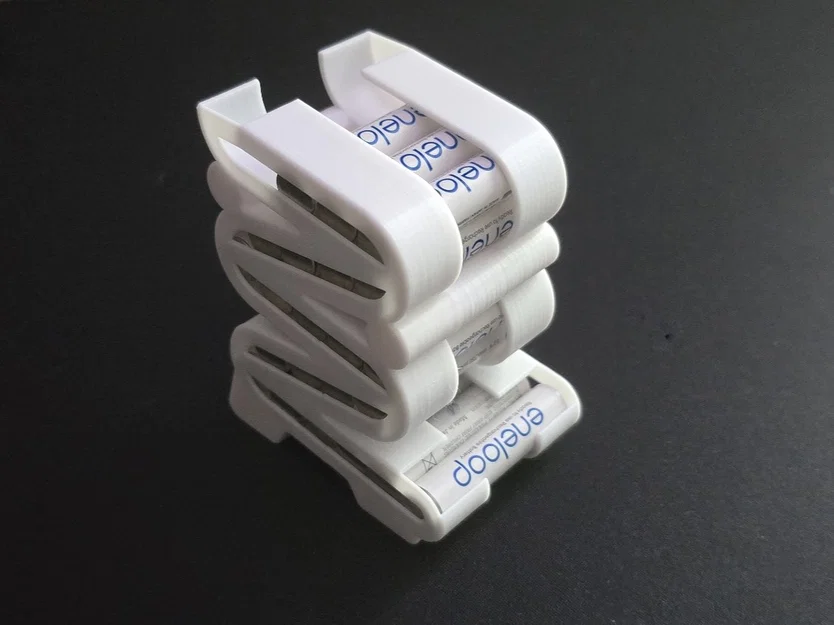 Khay Đựng Pin AA và AAA Xếp Chồng Tiện Lợi (File In 3D) - Image 1