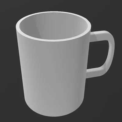 Mô hình chiếc cốc 3D (Cup) tối giản, tiện dụng cho máy in 3D