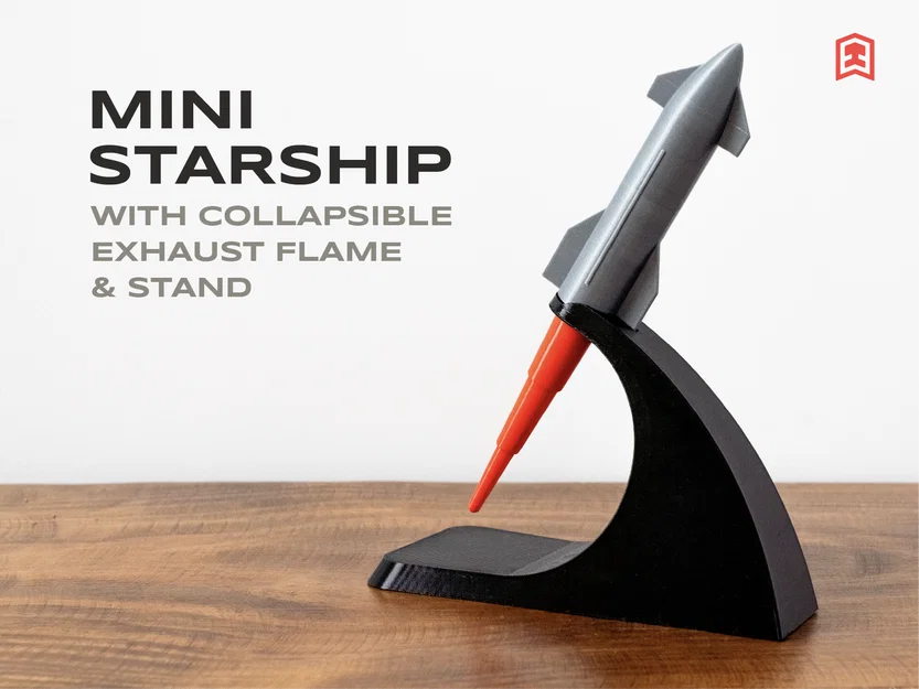 Mini Starship với ngọn lửa xả gập gọn (kèm stand) - Image 1