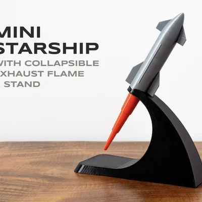 Mini Starship với ngọn lửa xả gập gọn (kèm stand)