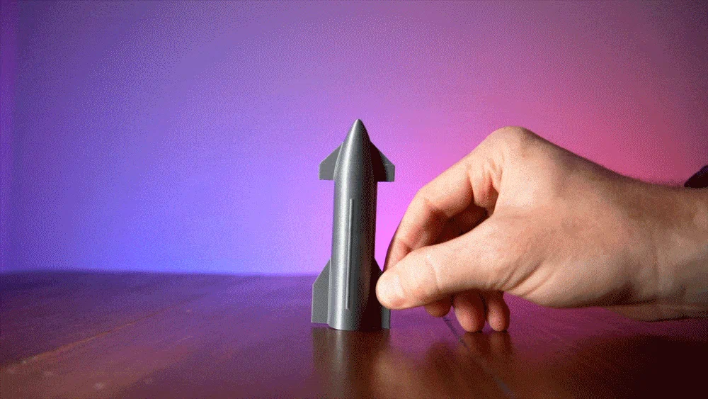 Mini Starship với ngọn lửa xả gập gọn (kèm stand) - Image 2