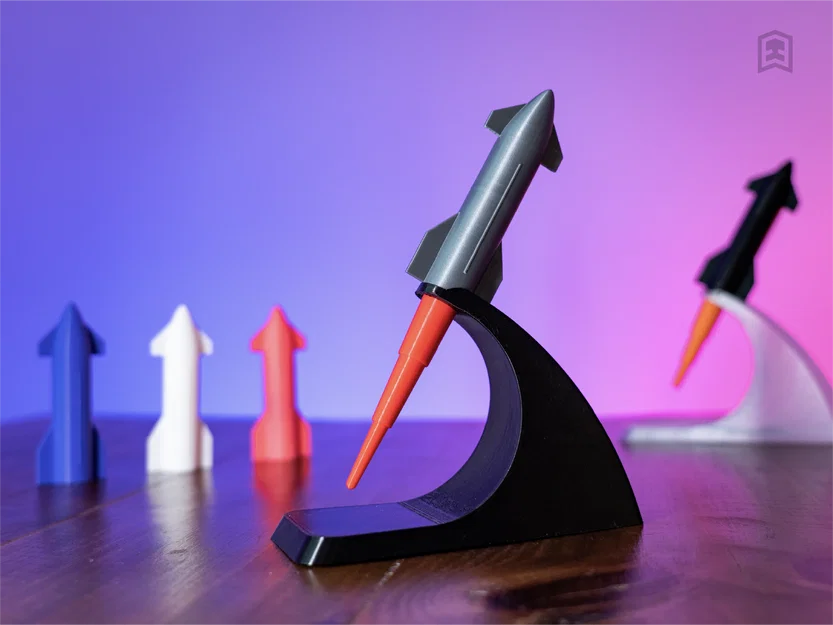 Mini Starship với ngọn lửa xả gập gọn (kèm stand) - Image 3