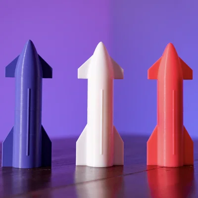 Mini Starship với ngọn lửa xả gập gọn (kèm stand)