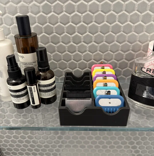 Khay sắp xếp 12 khe cho lưỡi & cữ tông đơ Oster/Andis/Wahl - Image 3