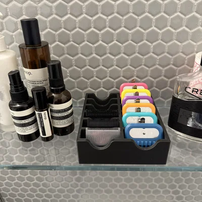 Khay sắp xếp 12 khe cho lưỡi & cữ tông đơ Oster/Andis/Wahl