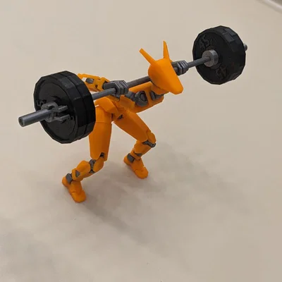 Barbell kèm Plates & working Collars cho Dummy 13