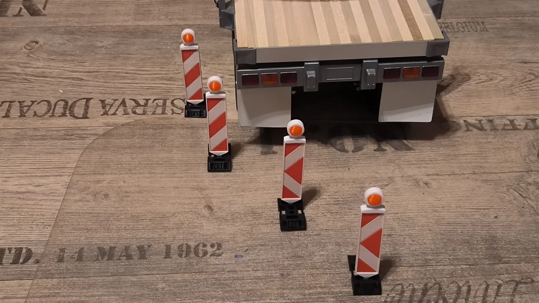 Warnbarke RC 1/14 (vd. Tamiya Trucks) – Cọc cảnh báo - Image 1