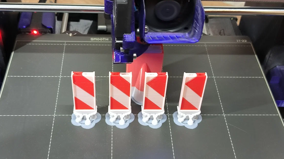 Warnbarke RC 1/14 (vd. Tamiya Trucks) – Cọc cảnh báo - Image 5