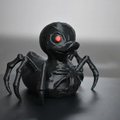 Mô hình vịt nhện Halloween (Halloween Spider Duck) in 3D cực chất