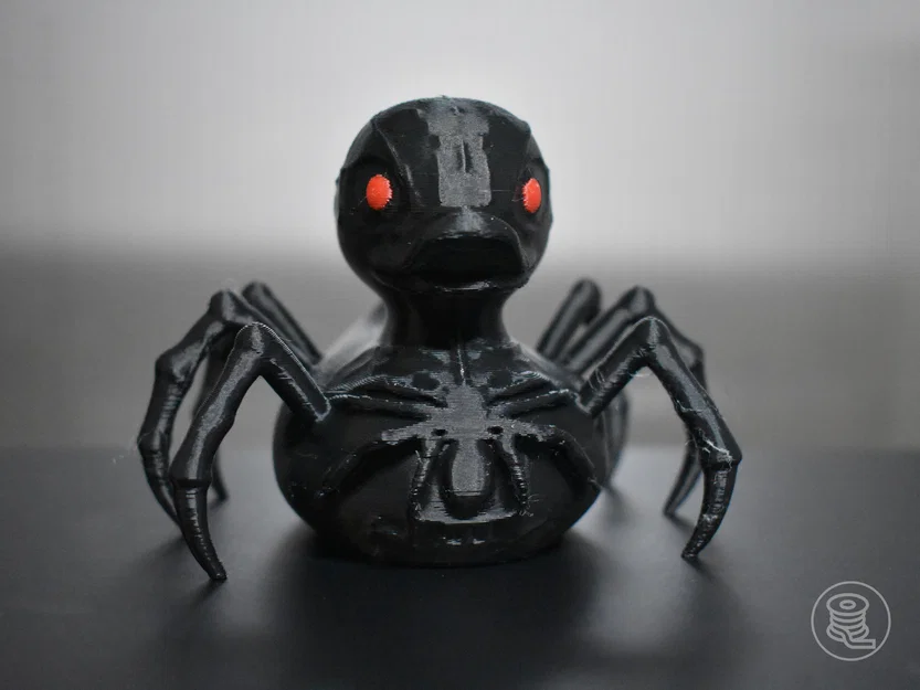 Mô hình vịt nhện Halloween (Halloween Spider Duck) in 3D cực chất - Image 3
