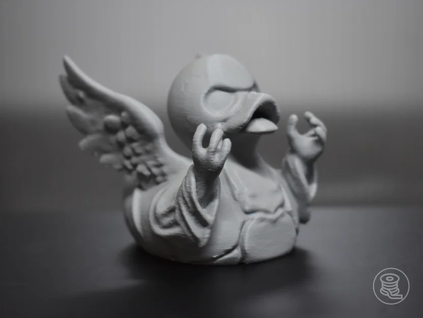 Mô hình 3D Chú Vịt Thiên Thần Ma Quái (Haunted Angel Duck) cực chất - Image 1