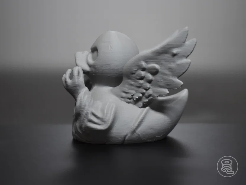Mô hình 3D Chú Vịt Thiên Thần Ma Quái (Haunted Angel Duck) cực chất - Image 2
