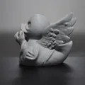 Mô hình 3D Chú Vịt Thiên Thần Ma Quái (Haunted Angel Duck) cực chất - Thumbnail 2