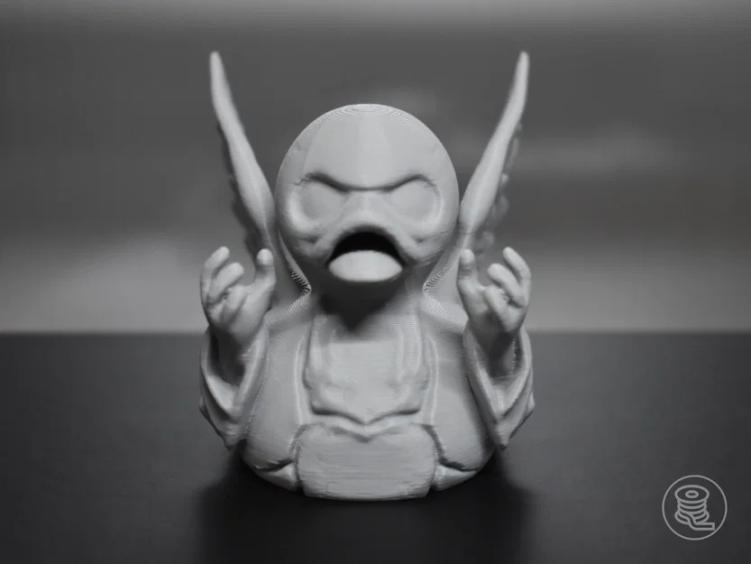 Mô hình 3D Chú Vịt Thiên Thần Ma Quái (Haunted Angel Duck) cực chất - Image 3