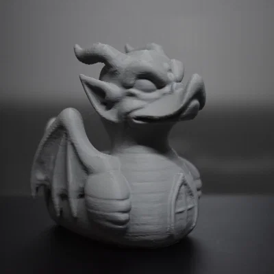 Mô hình 3D chú vịt Gargoyle (Gargoyle Duck) - Đồ trang trí Halloween