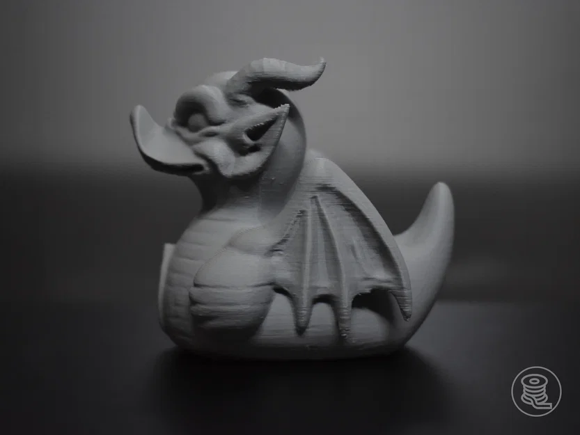 Mô hình 3D chú vịt Gargoyle (Gargoyle Duck) - Đồ trang trí Halloween - Image 3