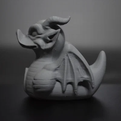 Mô hình 3D chú vịt Gargoyle (Gargoyle Duck) - Đồ trang trí Halloween