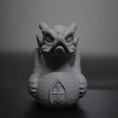 Mô hình 3D chú vịt Gargoyle (Gargoyle Duck) - Đồ trang trí Halloween