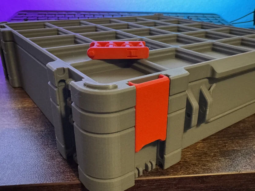 Chốt gài dễ hơn cho hộp lưu trữ Gridfinity (Easy latch) - Pred - Image 2