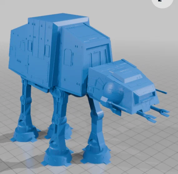 Mô hình 3D AT-AT Star Wars - Tải file STL miễn phí - Image 1